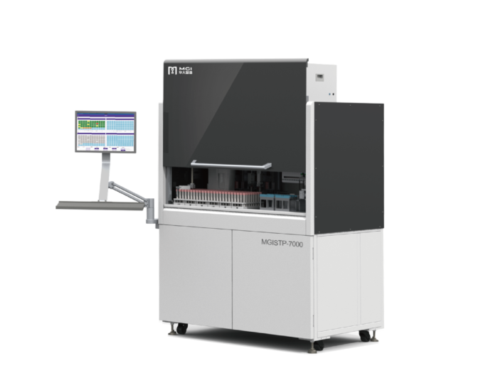 Image of MGI Tech MGISTP-7000 extraction and PCR set up instrument
